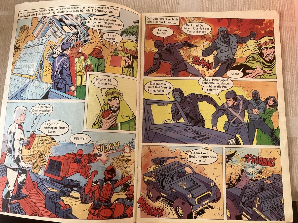 Comics: Prospekt Comic ACTION FORCE 80er Jahre – Gebraucht aus Hedingen von Pasokon74 3
