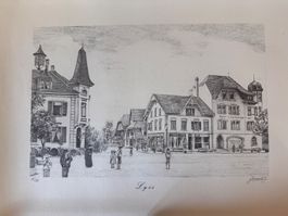 Originale Radierung von Lyss, handsigniert vom Kuenstler