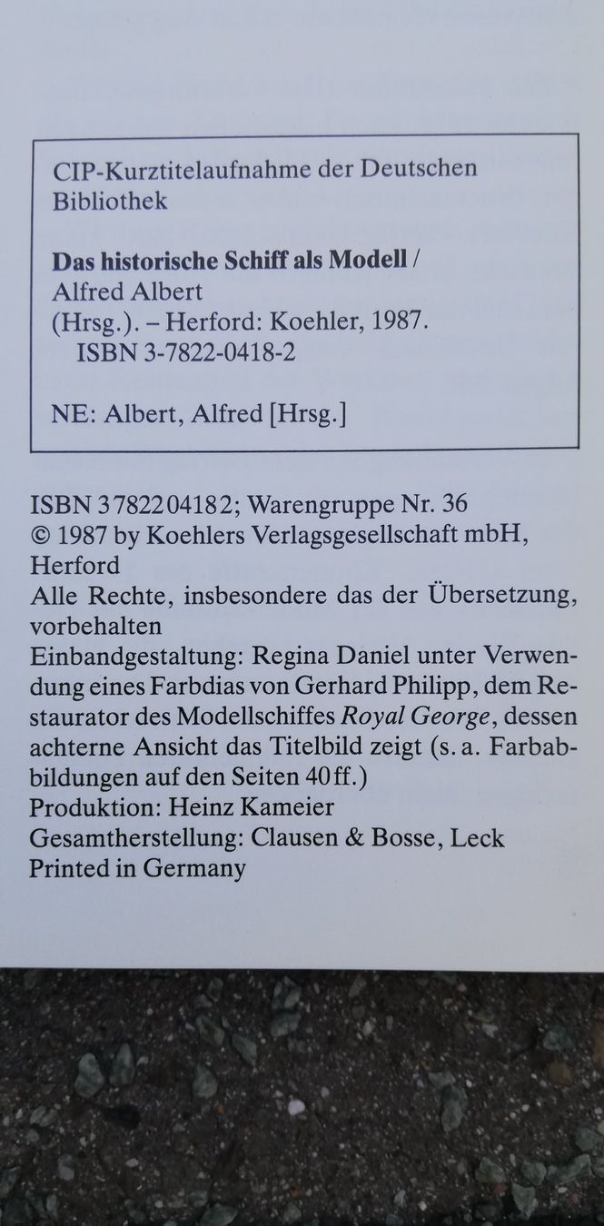 Kit di modellismo & Modellini statici: Buch: Das historische Schiff als Modell – Usato da Thun venduto da Matthias72 2