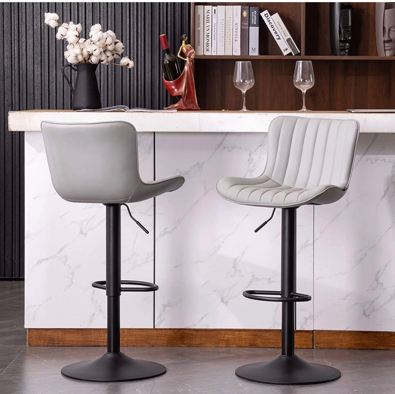 Sgabelli: + Kidol & Shellder Barhocker, PU Leder 2-er set – Nuovo e nell'imballaggio originale da Amriswil venduto da JaJa-Express 4