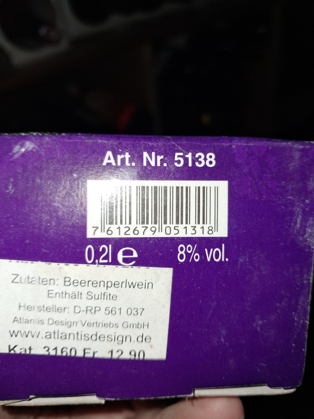 Vino: bouteille présentée comme un cadeau sur le thème du signe as – Nuovo e nell'imballaggio originale da Le locle venduto da juliensaran 5