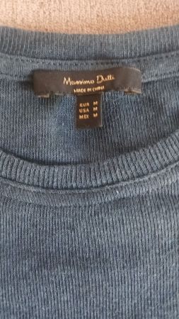 NEW MASSIMI DUTTI SHIRT GRÖSSE M COTTON 93% -CASHMERE 7%