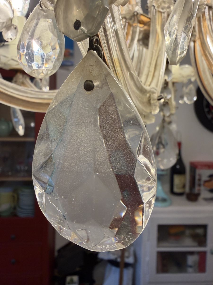 Lampadari & plafoniere: Kronleuchter Kristall antik mit 8 Lichtern, – Usato da Solothurn venduto da GueteMorge1 4