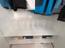 6 Klappboxen Schuhboxen Aufbewahrungsboxen transparent neu
