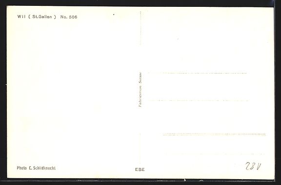Cartoline postali: AK Wil, Teilansicht mit Strassenpartie – Usato da Berlin venduto da bartko-reher 1