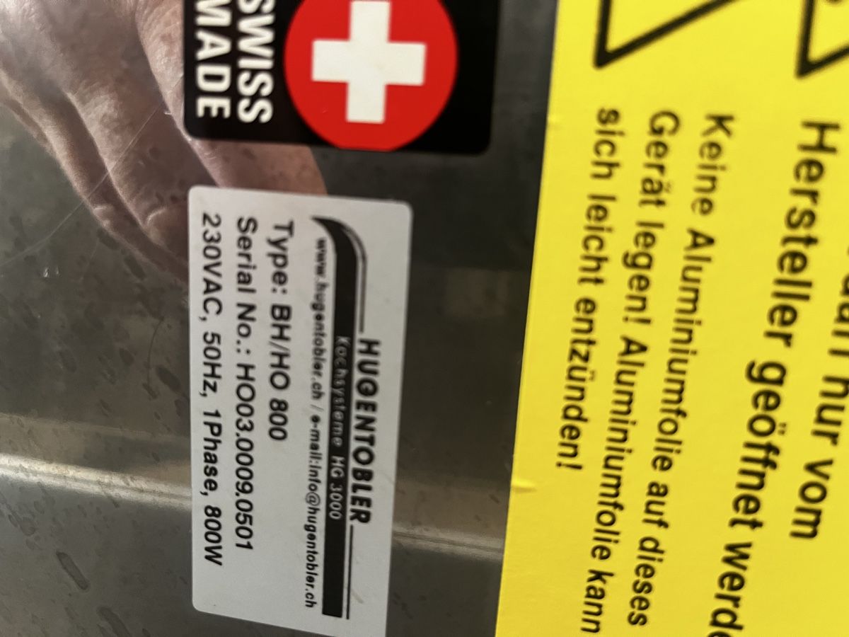 Hugentobler Küchengeräte: Toller Hugentobler Induktions Chafing Dish ROBUST – Gebraucht aus Dittingen von Cervolino77 7
