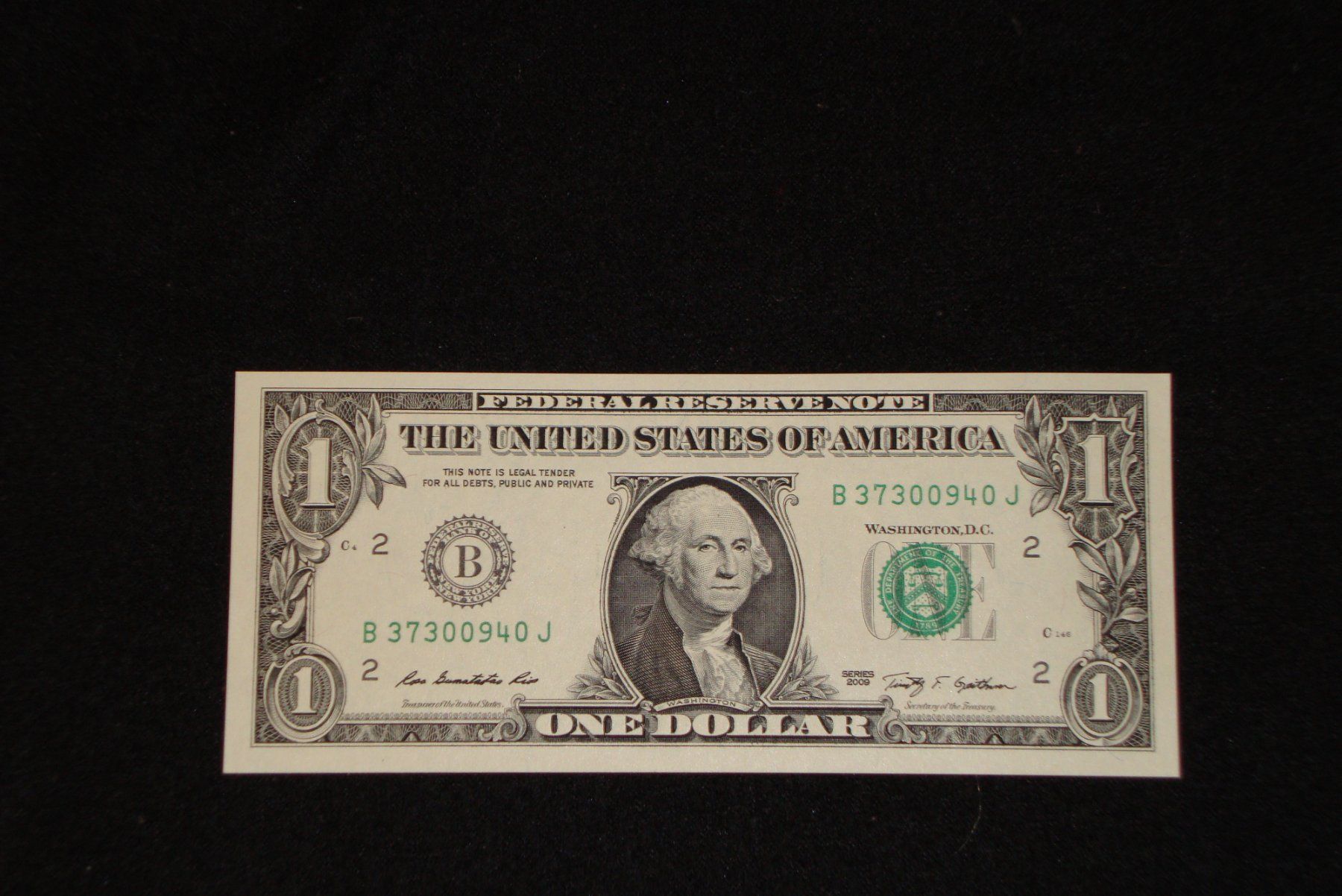 Banconote: UNC - serie B, one Dollar USA - B37300940J – Usato da Unterbäch venduto da vaqwa