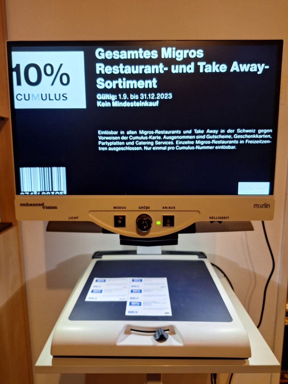 Sonstiges zu Optik: Bildschirmlesegerät Merlin SD eco 22" für Sehgeschwächte – Gebraucht aus Kreuzlingen von tomatio 2