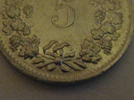 5 ct 1970  abart / défaut