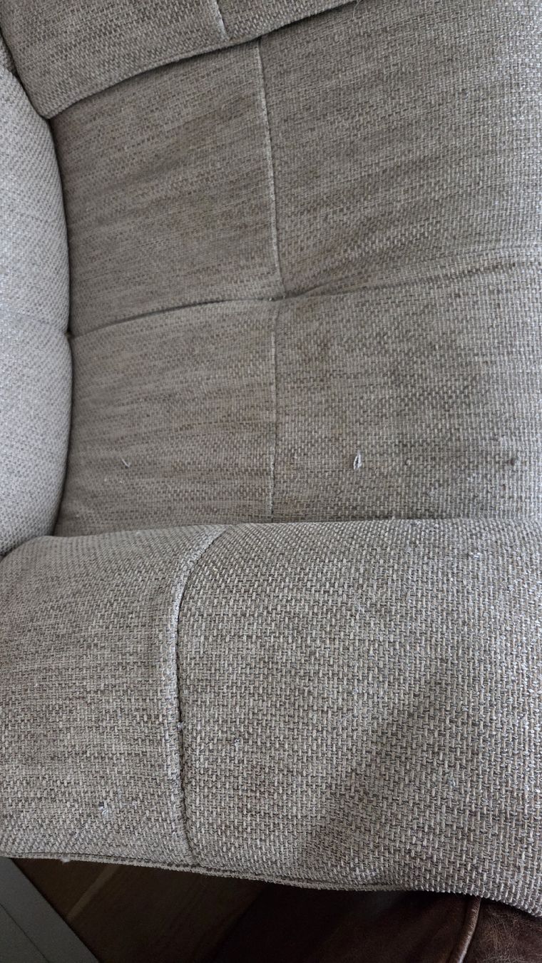 Natuzzi Sessel: Natuzzi Sessel mit Hocker, Stoff, beige, gebraucht – Gebraucht aus Basel von anel.ns83 2