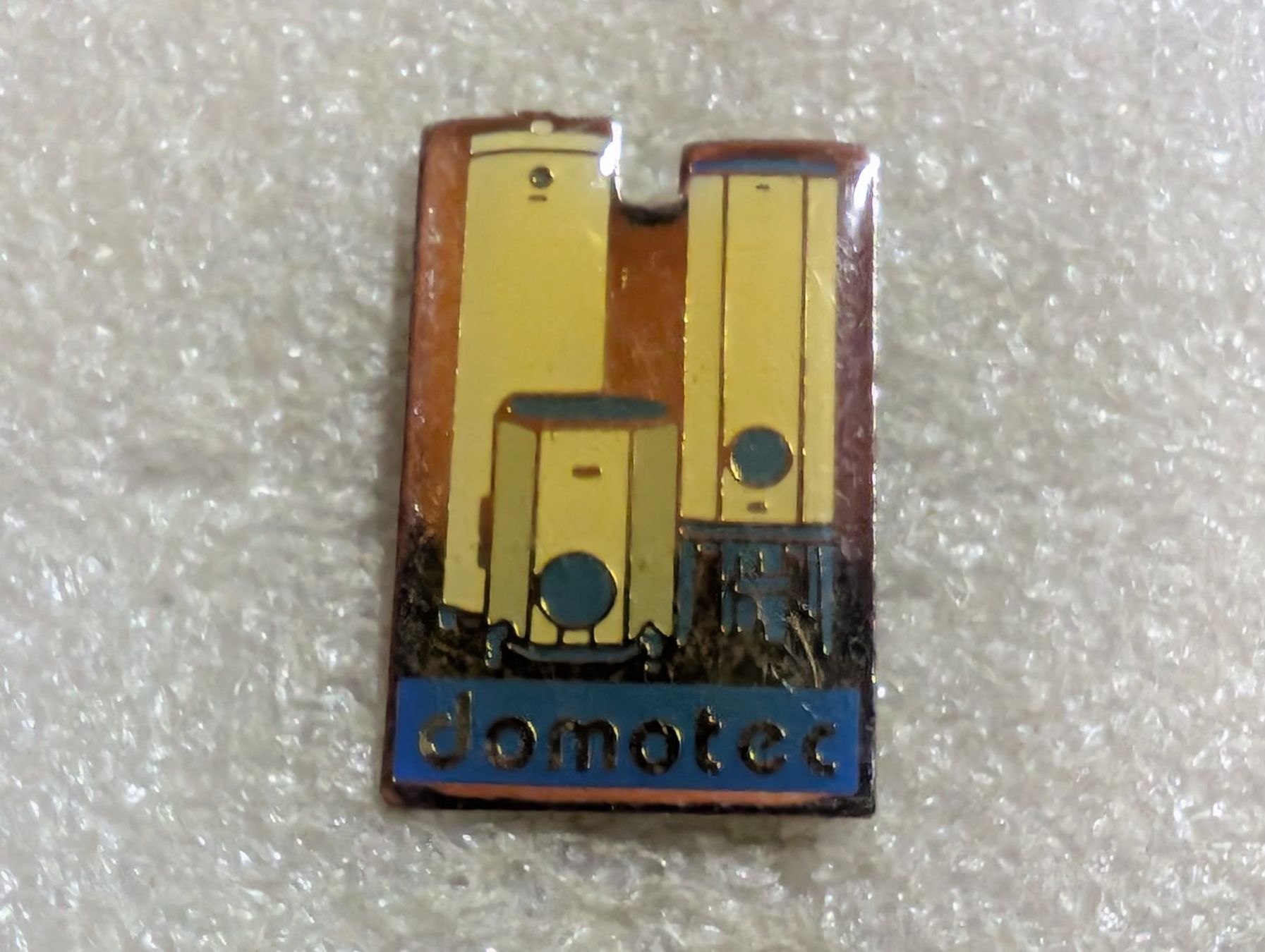 Placchette & Badge: Ansteckpin 151: domotec – Usato da Oppligen venduto da Pin-Fall-Shop