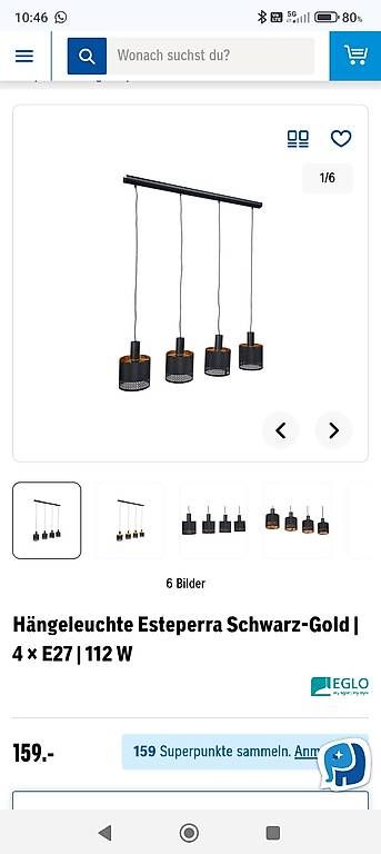 Lampadari & plafoniere: Schöne Esstischlampe – Usato da Weiach venduto da Trimarc