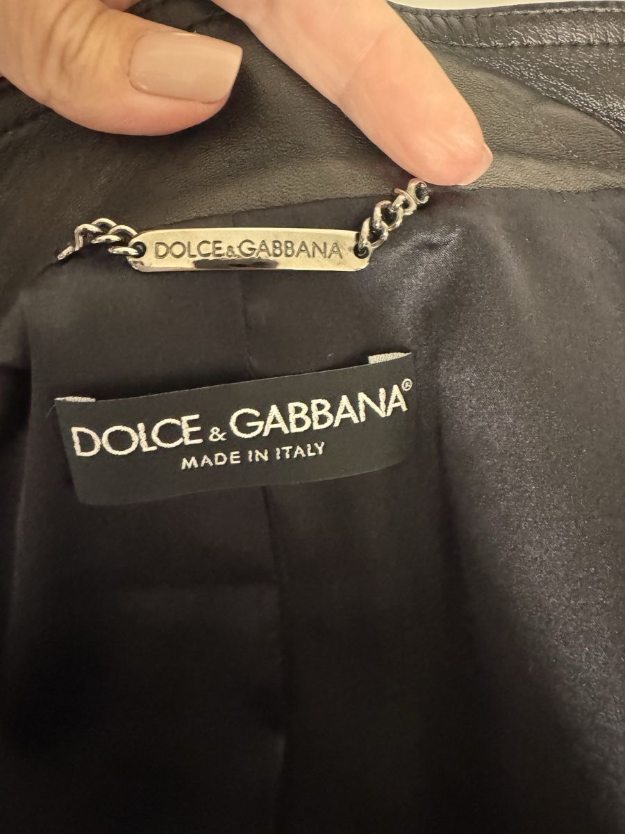 Dolce & Gabbana Giacche: Dolce & Gabbana Black Leather Jacket - Great Condition! 49 – Nuovo (secondo la descrizione) da Sarnen venduto da vik_jw5z 5