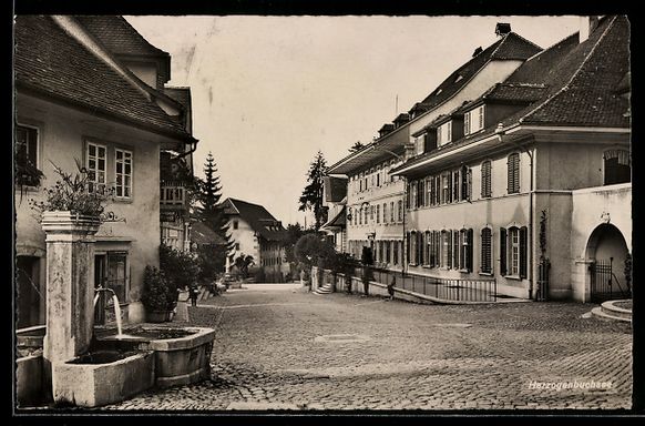 Cartoline postali: Herzogenbuchsee, Strassenpartie im Ort – Usato da Berlin venduto da bartko-reher