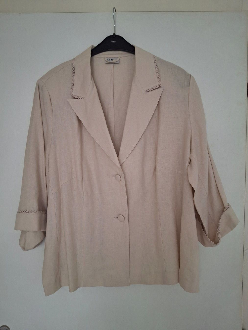 Jacken: Edle Leinen Jacke, beige, Gr. 52/54, C+A – Neu (gemäss Beschreibung) aus WALTERSWIL SO von thb_ybm8