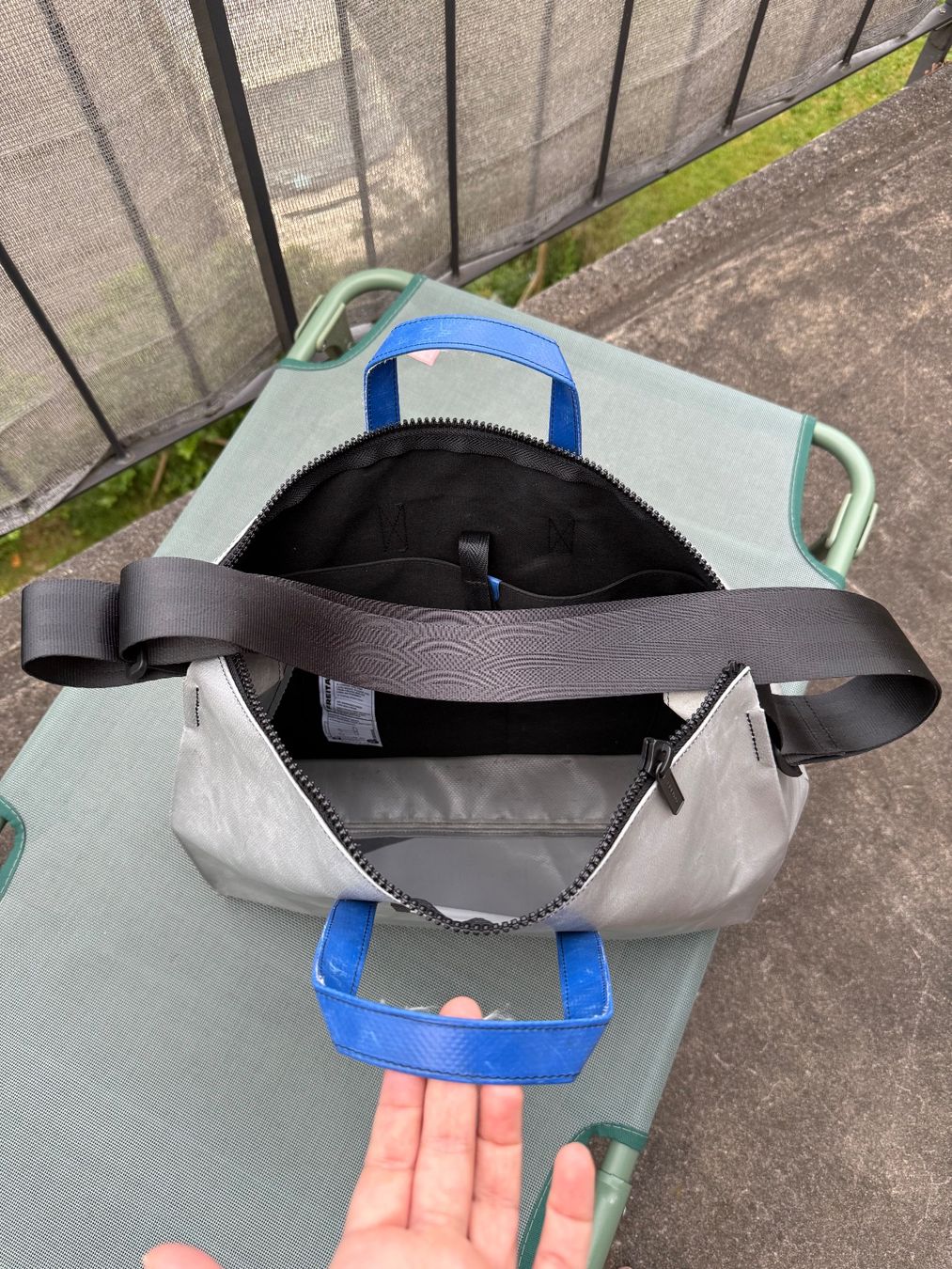 Borse: FREITAG Tasche TILDA - NEU - silbrig/blau – Nuovo e nell'imballaggio originale da Zürich venduto da marakg 1