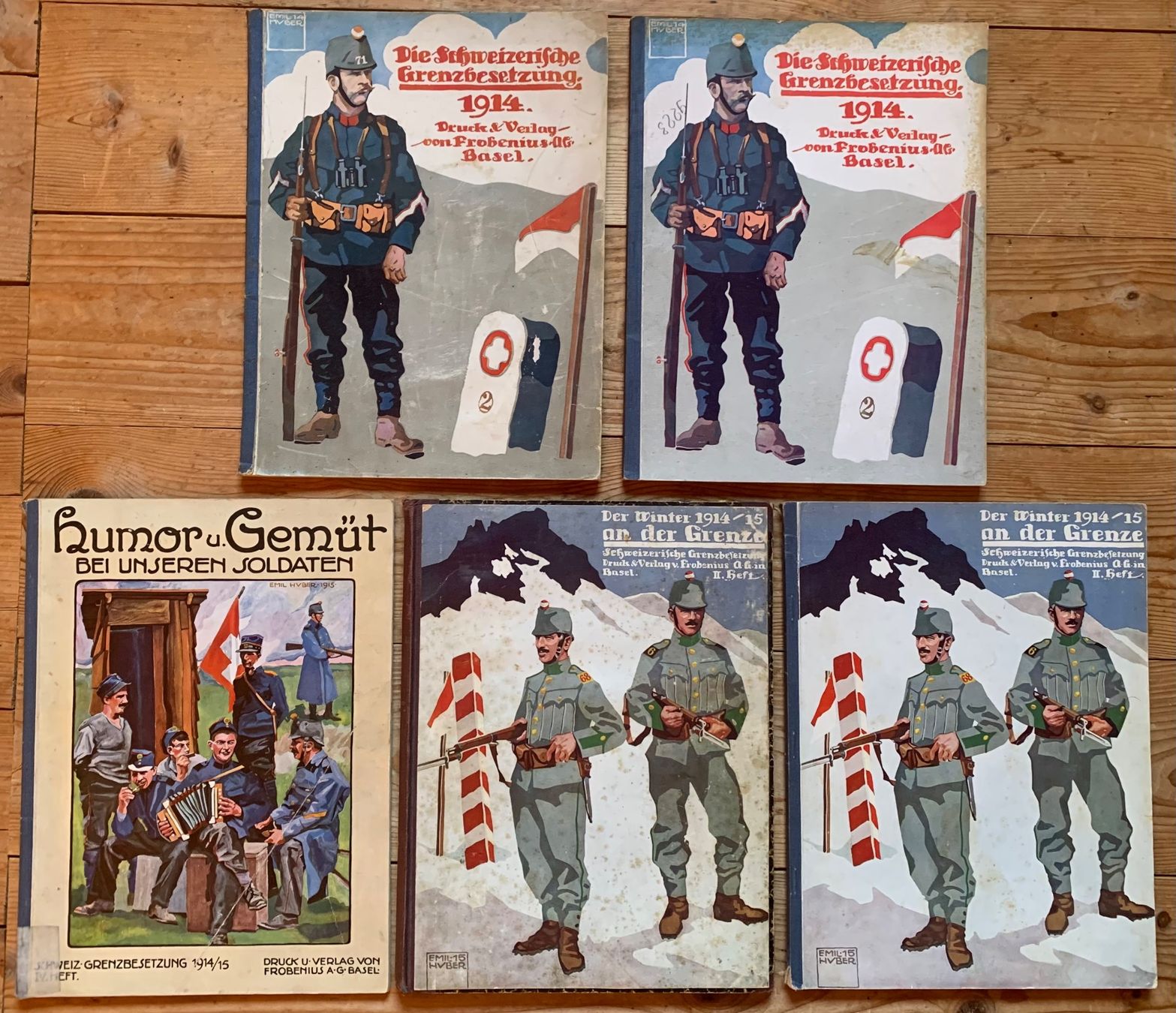 Livres: 5 Bücher der Schweizer Armee im 1.Weltkrieg – D'occasion à Goldingen par Bergler012