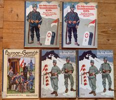 5 Bücher der Schweizer Armee im 1.Weltkrieg