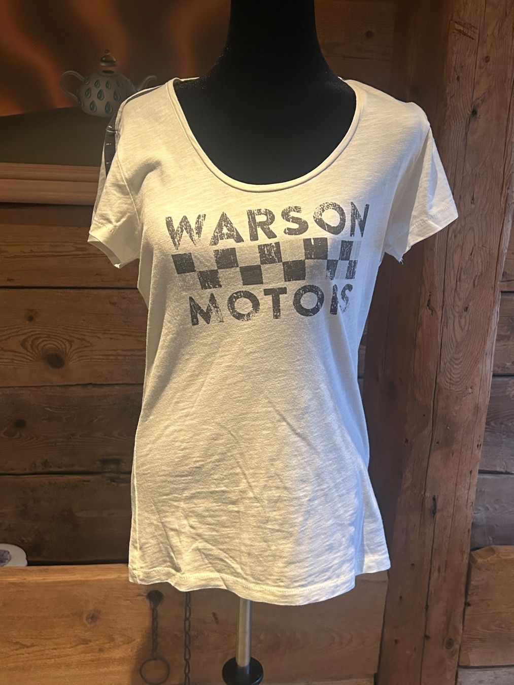 T-shirt: Warson Motors t-shirt blanc – Nuovo (secondo la descrizione) da Val-d'Illiez venduto da Dombou