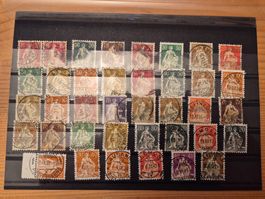 CH-Briefmarken mit Vollstempel Zustand gem.Bilder Karte E8
