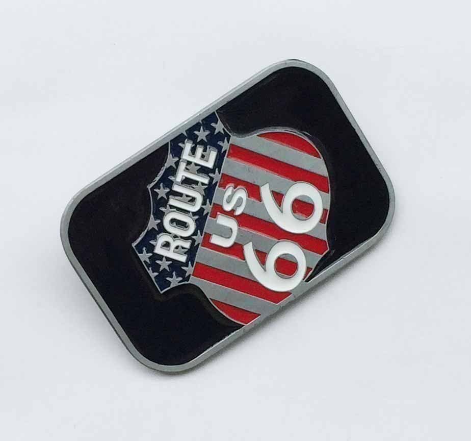 Gürtelschnallen: Metall Gürtelschnalle US ROUTE66 – Neu und originalverpackt aus Münchwilen TG von ecudos10 1