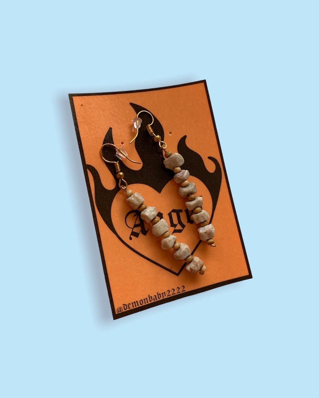 Ohrringe & -stecker: "Stoned" earrings – Neu und originalverpackt aus Basel von demonbaby2222 2
