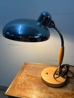 Designer Tischlampe Christian Dell Koranda Chrom Ahorn