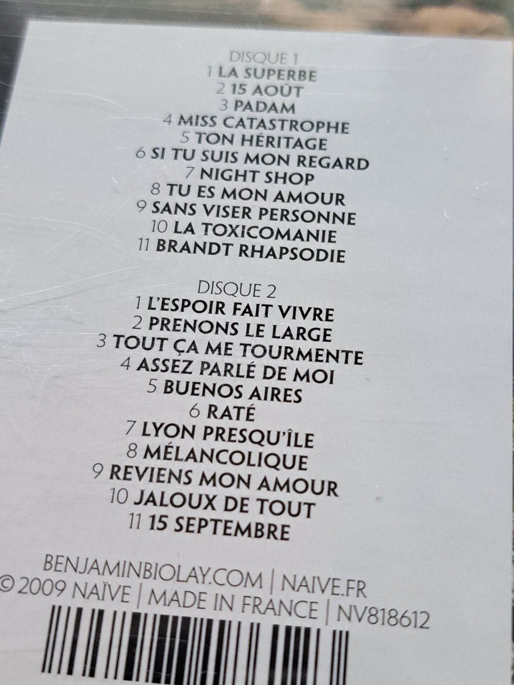 CD: Cd Benjamin Biolay - La superbe – Usato da Pully venduto da bro_n52j 2