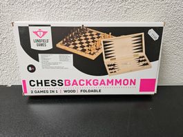Neu - Longfield Games - Schach / Backgammon