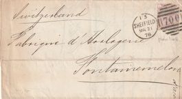 England Mi. Nr. 47 auf Brief