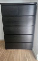 IKEA MALM Kommode dunkel braun, 6 Schubladen, 80x123 cm
