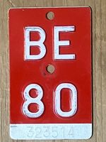 BE 80 - VELONUMMER - FAHRRADSCHILD - PLAQUE DE VELO - BE 80