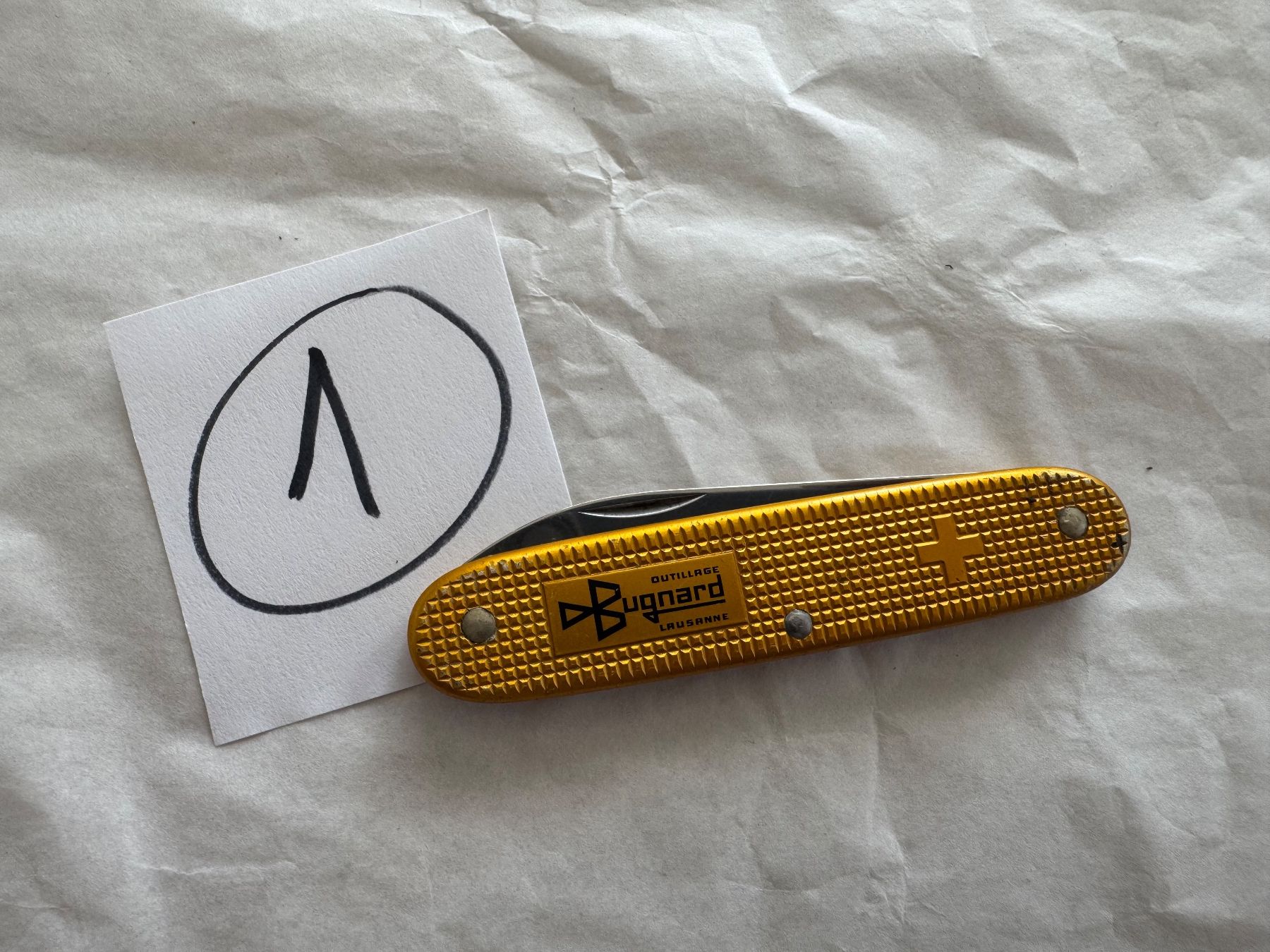 Victorinox Coltelli tascabile: Bugnard Alox Lausanne Victorinox Sackmesser – Usato da Kestenholz venduto da Sackmesser67