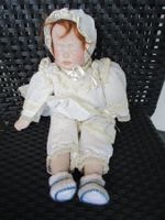 Aus Nachlass Sammler Porzellan Puppe mit Inschrift am Kopf
