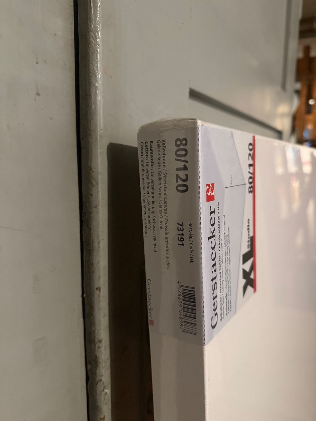 Tele & Cornici: 2x Leinwände weiss 80x120cm – Nuovo e nell'imballaggio originale da Zürich venduto da gogl 2