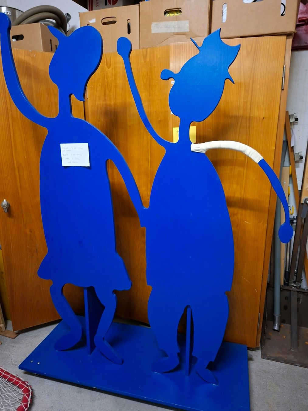 Skulpturen & Statuen: Holzfigur auf Rollen – Gebraucht aus Unterentfelden von 4Bartlis