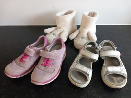 3 Schuhe Schuhpaket Gr. 36 Mädchen Turnschuhe Sandale Finken