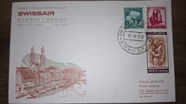 Swissair Bombay - Zürich 08.04.1970