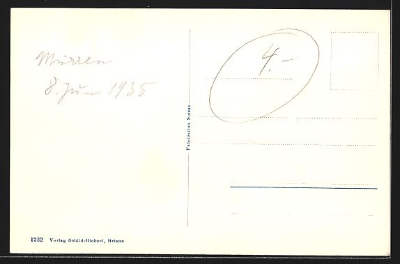 Cartes postales: AK Mürren, Teilansicht – D'occasion à Berlin par bartko-reher 1