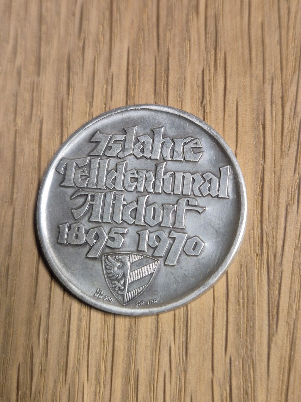 Medaillen: Medaille Tell-Denkmal Altdorf 1970 Silber – Gebraucht aus Mels von Goldenfalcon 1