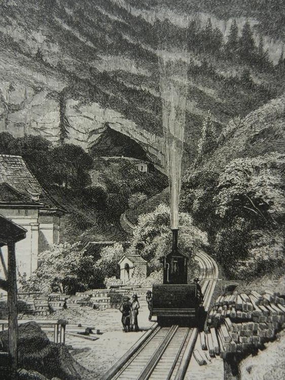 Incisioni: Vitznau Rigi  Bahn Talstation – Usato da Risch venduto da Rischli15 8