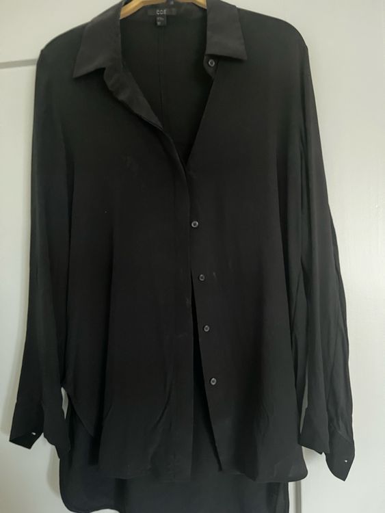 COS Seidenbluse schwarz Gr. 40 1