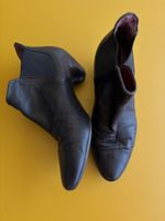 VIALIS schwarze Stiefeletten aus Leder Gr. 38