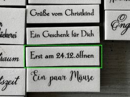 LaBlanche Stempel Spruch 'Erst am 24. öffnen' 1-teilig