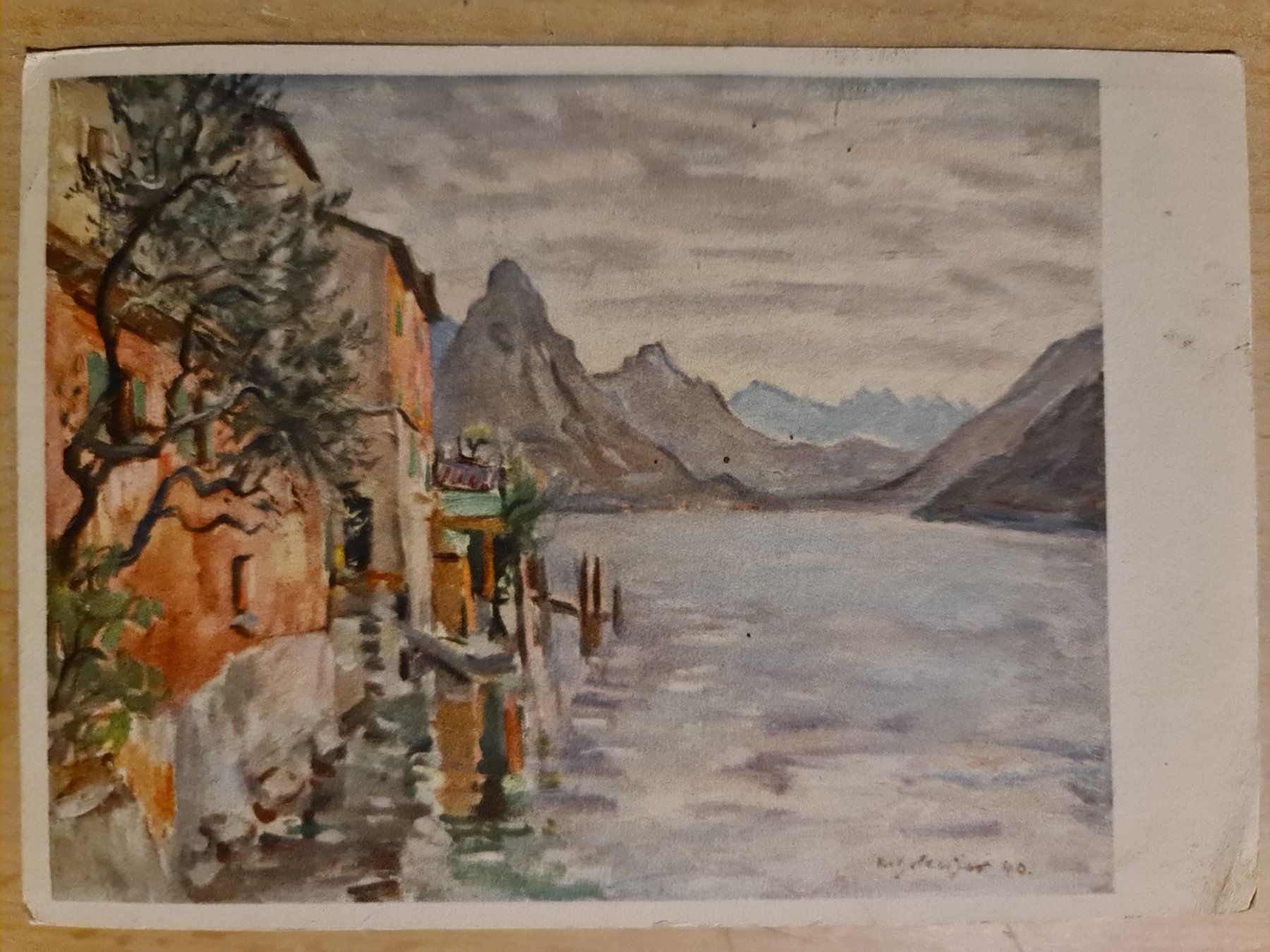 Cartoline postali: Ansichtskarte Luganersee Gandria – Usato da Dintikon venduto da Vexi