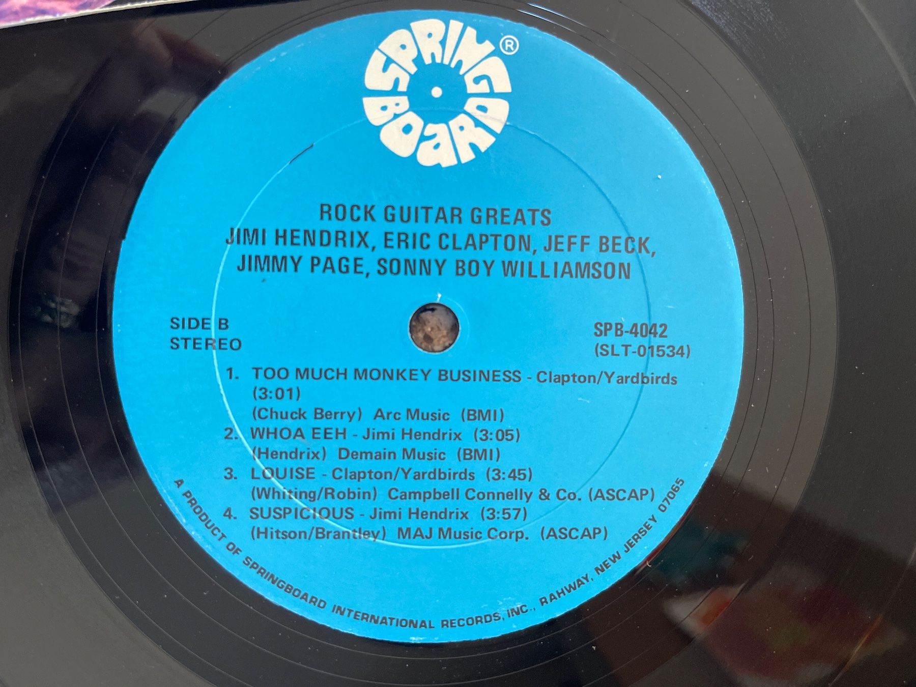Dischi in vinile: A248/Rock Guitar Greats, Jimi Hendrix, Eric Clapton – Usato da Frutigen venduto da Philippe_jsp 2