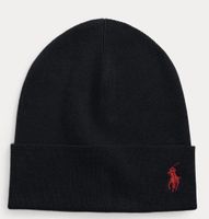 NEUE POLO RALPH LAUREN RIB-KNIT COTTON BEANIE - MÜTZE