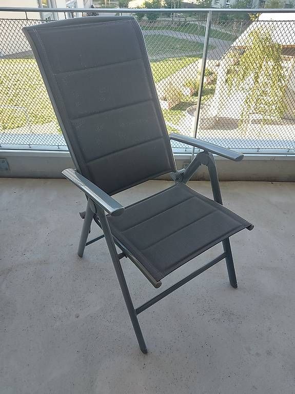 Poltrone: Gartenklappsessel - Brubaker, Textil Anthrazit – Usato da Burgdorf venduto da ada_k9bs