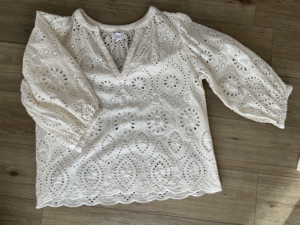 Camicette: Velvet Spitzen Bluse mit Top – Nuovo (secondo la descrizione) da Kerns venduto da osco01 6