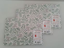 3 Stk. DailyLike Stoffpapier mit Katzen A4, Basteln     Neu!